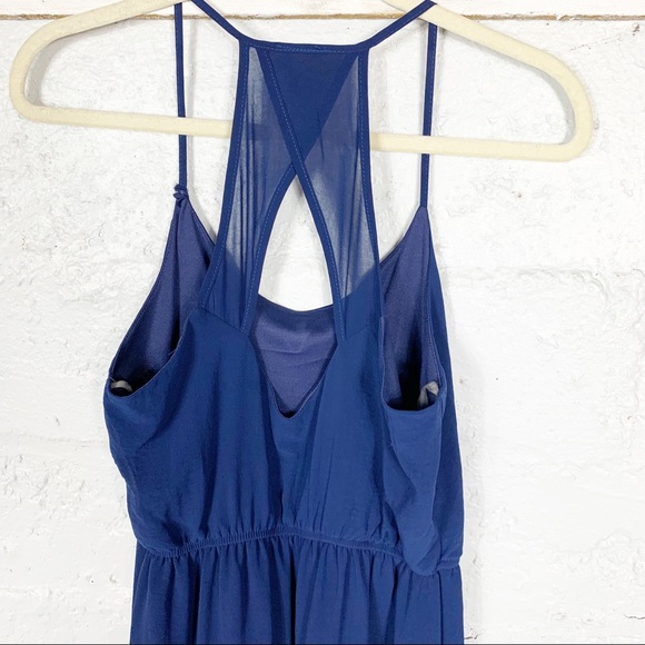 Anthropologie Midi Blue Dress - Picture 4 of 8